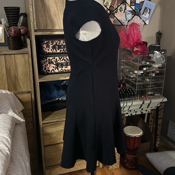 Ann Taylor Loft Black Fit and Flare Dress - 6 Petite - Picture 2 of 6